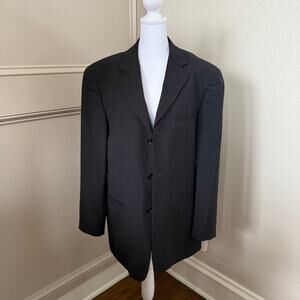 Wilke Rodriguez 38R Black Stretch Wool Mens Blazer Suit Jacket Sport Coat